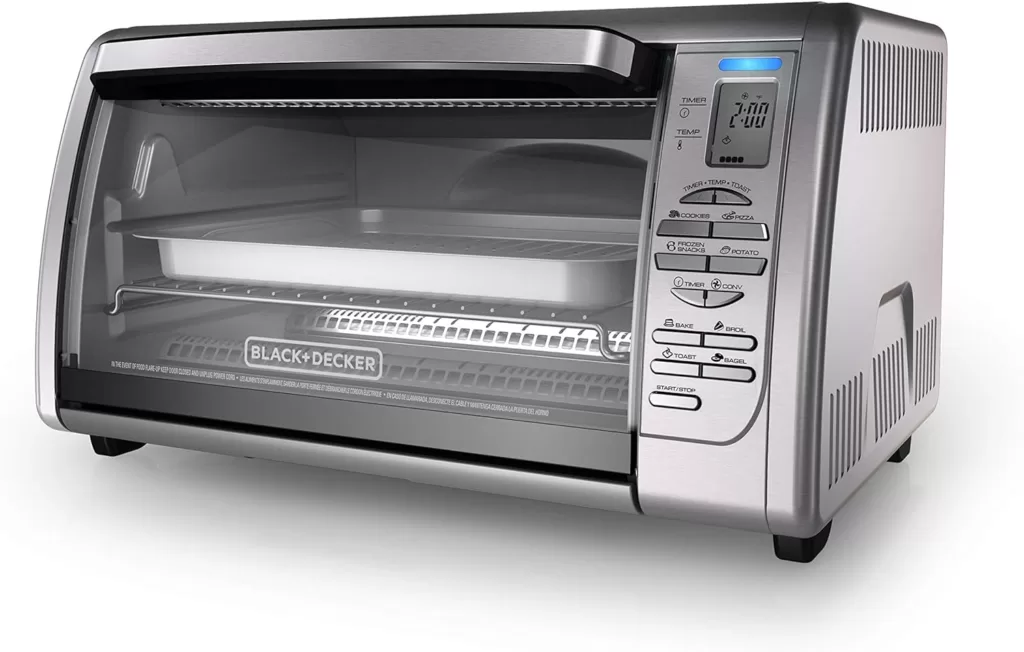 BLACK+DECKER Countertop Convection Toaster Oven, Stainless Steel