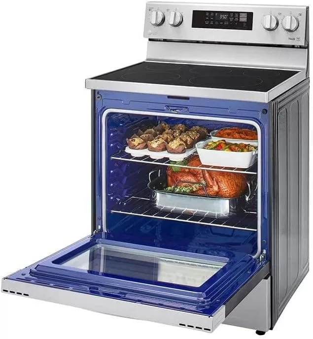 LG 6.3 Cu. Ft. Stainless Steel Smart Electric Single Oven Range With AirFry