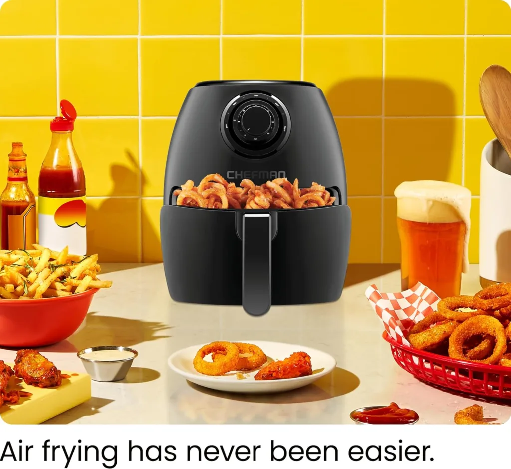 Chefman 12-Quart 6-in-1 Air Fryer Oven with Digital Timer, Touchscreen, and 12 Presets - Family Size Countertop Convection Oven, Dishwasher-Safe Parts