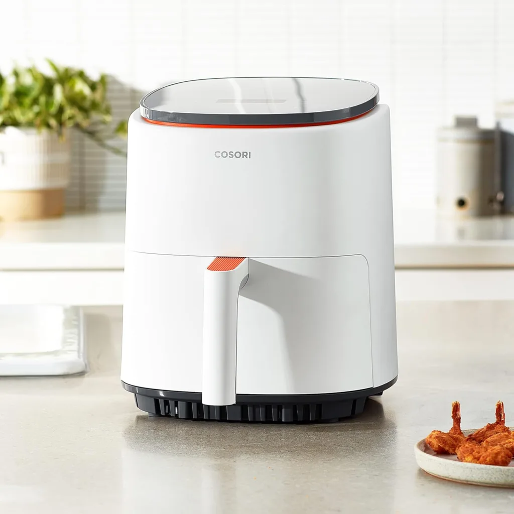 Cosori Air Fryer 4 Qt, 7 Cooking Functions Airfryer, 150+ Recipes on Free App, 97% less fat Freidora de Aire, Dishwasher-safe, Designed for 1-3 People, Lite 4.0-Quart Smart Air Fryer, White