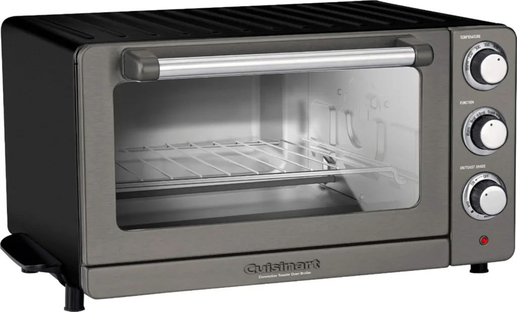 Cuisinart TOB-60N2BKS2 Convection AirFryer Toaster Oven Broiler, 1800-Watt Motor with 8-in-1 Functions, Wide Temperature Range, Large Capacity Air Fryer with 60-Minute Timer/Auto-Off, Black Stainless