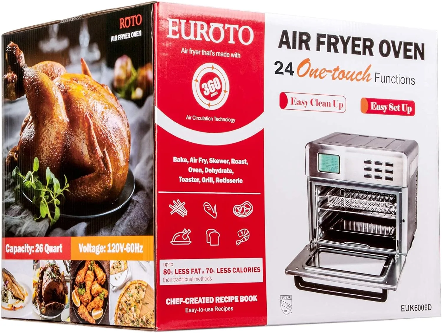 EUROTO Stainless Steel Air Fryer Oven Review