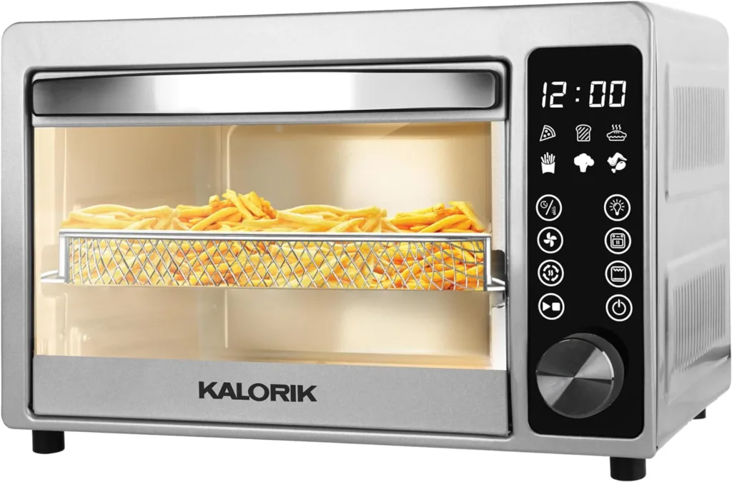 Kalorik 22 Quart Digital Air Fryer Toaster Oven, Stainless Steel (AFO 52352 SS)