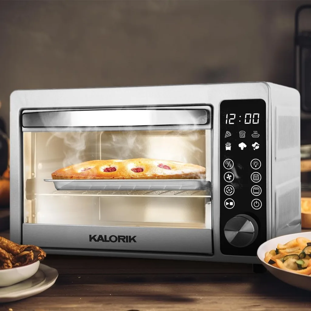 Kalorik 22 Quart Digital Air Fryer Toaster Oven, Stainless Steel (AFO 52352 SS)