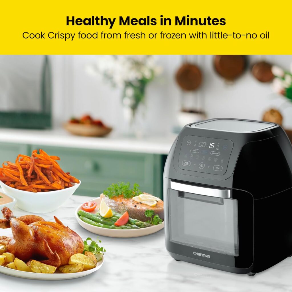 UCOMX Nano 3 in 1 Wireless Charger for iPhone,Magnetic Foldable 3 in 1 Charging Station  CHEFMAN Multifunctional Digital Air Fryer+ Rotisserie, Dehydrator, Convection Oven, 17 Touch Screen